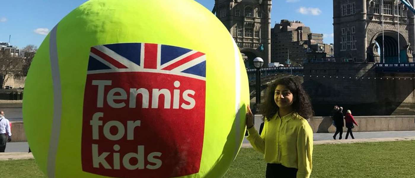 18 year old barking dagenham college student bhushita jolly who did work experience at the lawn tennis association