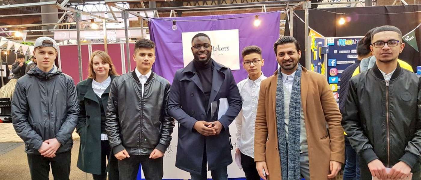 Mug makers five barking dagenham college students present their business idea to the bbc s the apprentice star samuel boateng