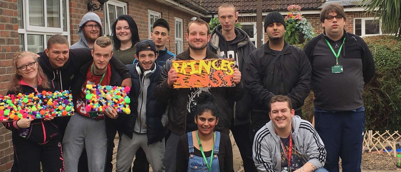 Princes trust team students spruce up local care home