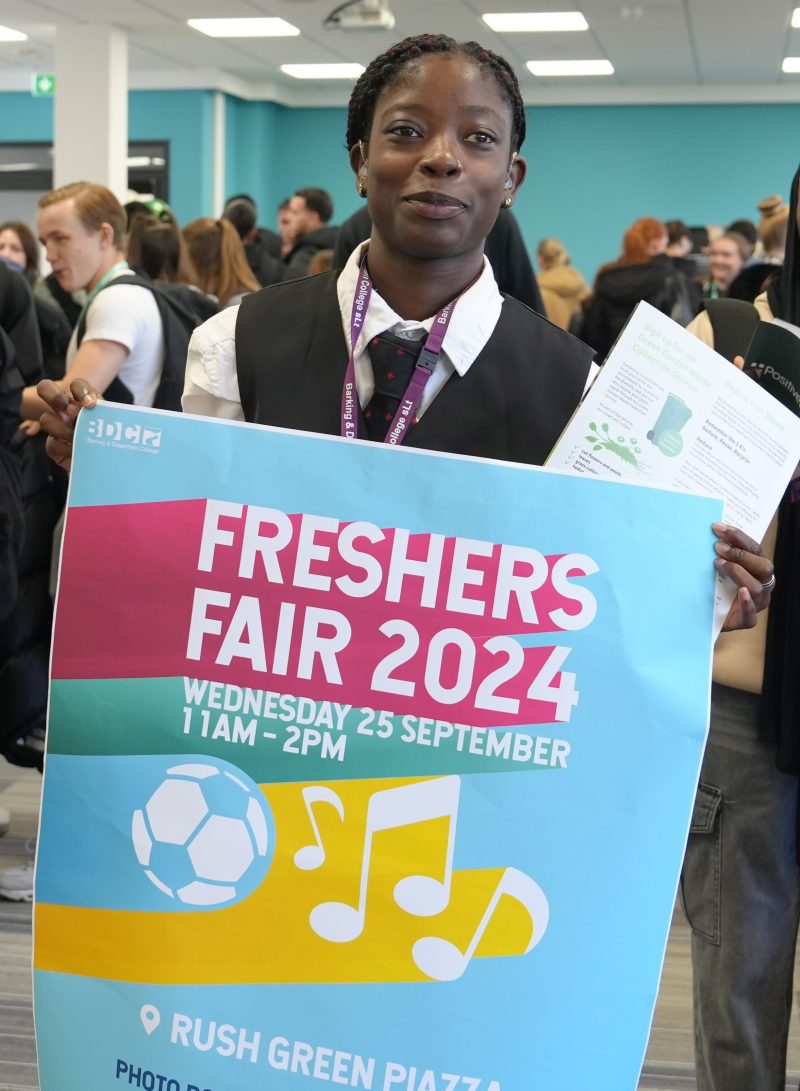 Freshers Fair hundreds of local 16 18 year olds started their courses at Barking Dagenham College this