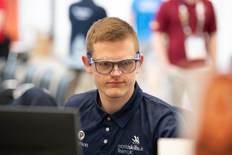 Barking Dagenham College alumnus Simonas Brasas competing at World Skills Lyon 2024