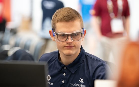 Barking Dagenham College alumnus Simonas Brasas competing at World Skills Lyon 2024