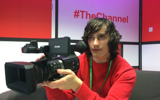 Barking dagenham college film tv and special effects student max johnson age 16 from dagenham in the tv studio within the college s 1000 square metre icreate training hub