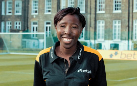 Jackie alecho sport development activator at barking dagenham college is one of just 50 women nationally selected to receive free training for their uefa b licence medium