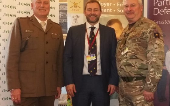 The college s sales director for apprenticeships john lewis a former royal engineer at the signing of the armed forces covenant