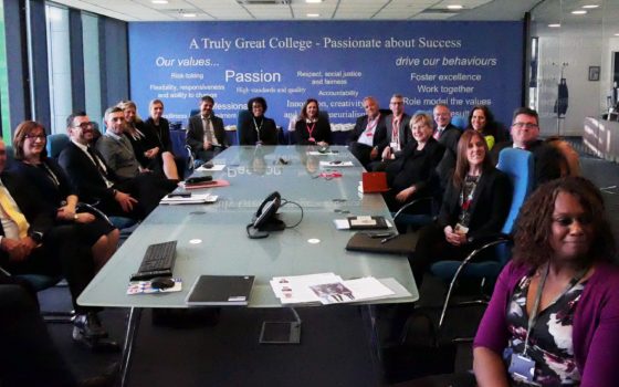 The ministerial delegation from the victorian government of australia visiting barking dagenham college