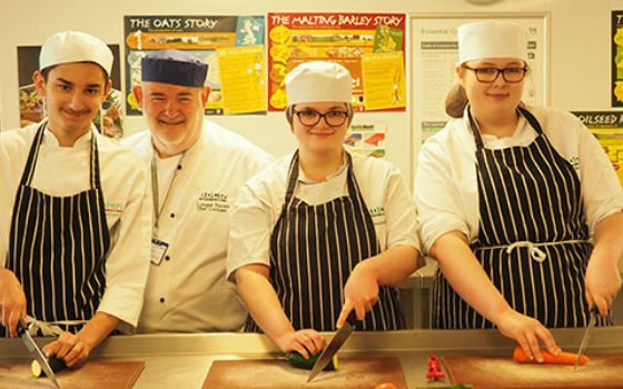 Trainee commis chefs ready to support the finalists in the nacc 2016 competition