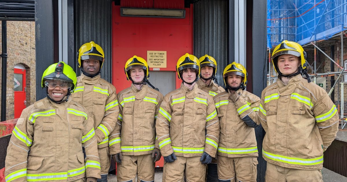 Cross Main Firefighting Students gain first‑hand firefighting… — Barking & Dagenham College