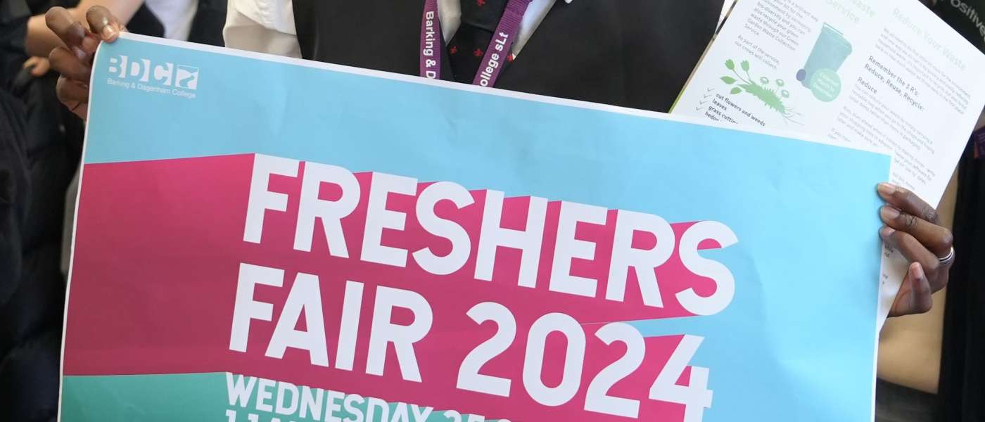 Freshers Fair hundreds of local 16 18 year olds started their courses at Barking Dagenham College this