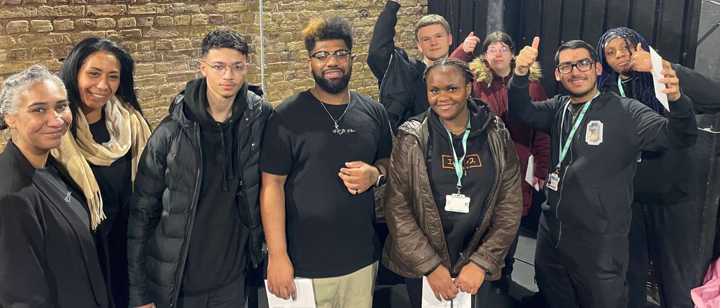 Production arts students from Barking Dagenham College got real life work experience preparing a venue for a music gig 1