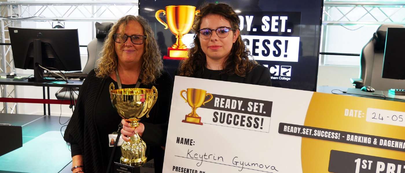 Ready Set Success competition winner Keytrin Gyumova with her tutor Katie Morgan