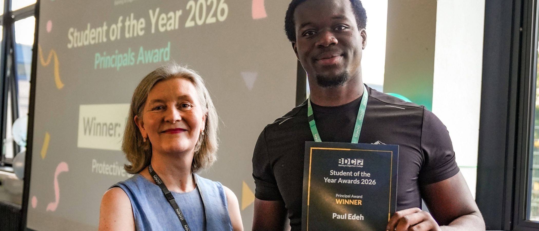 Student of the Year Paul Edeh Protective Services student 1