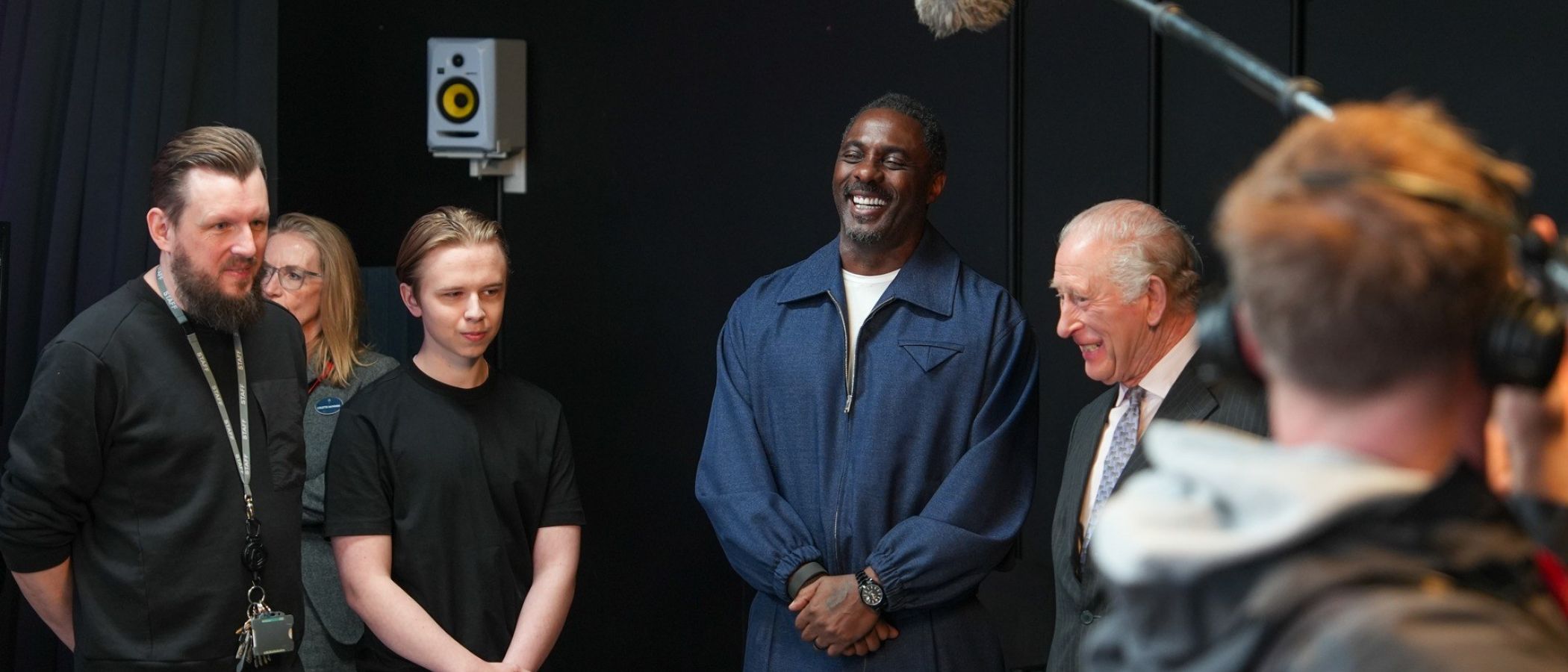 The King and Queen visit Barking Dagenham College along with alumni actor Sir Idris Elba