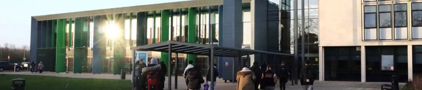 Barking and Dagenham College - Rush Green Campus - students walking into college