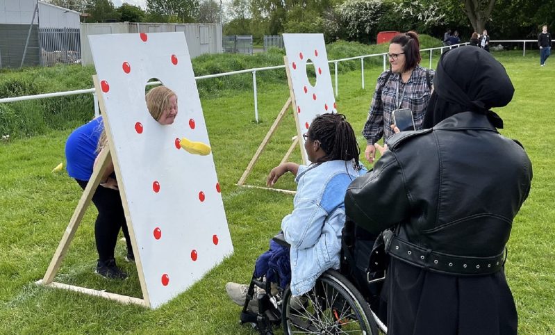 120 young people enjoyed free fun day activities including splat the student