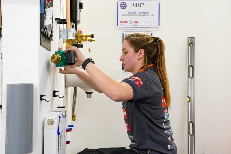 Barking Dagenham College plumbing apprentice Daisy Turner has been crowned South East winner in a competition 3
