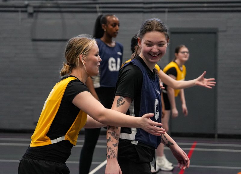 College squad nets first competitive win BDC netball team in action 1