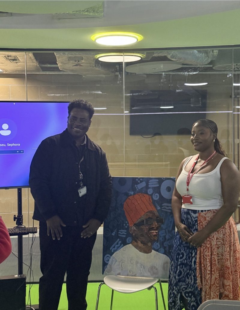 Creative Art Workshop Brings Culture to Life on Campus Temi is on the right