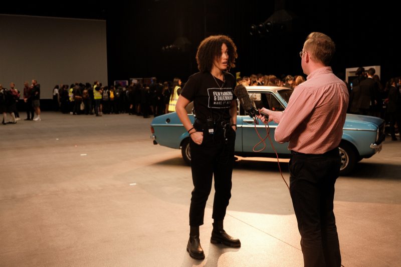 Hundreds of school children get insight into Londons booming film industry Lisa Dee Head of Film Barking and Dagenham being interviewed by the BBC