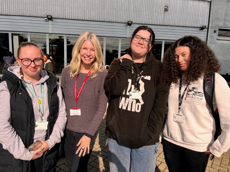 Students at Barking Dagenham College got the chance to hear from Hollywood filmmaker Kristin Ellingson who co wrote the 90s cult classic film Hackers