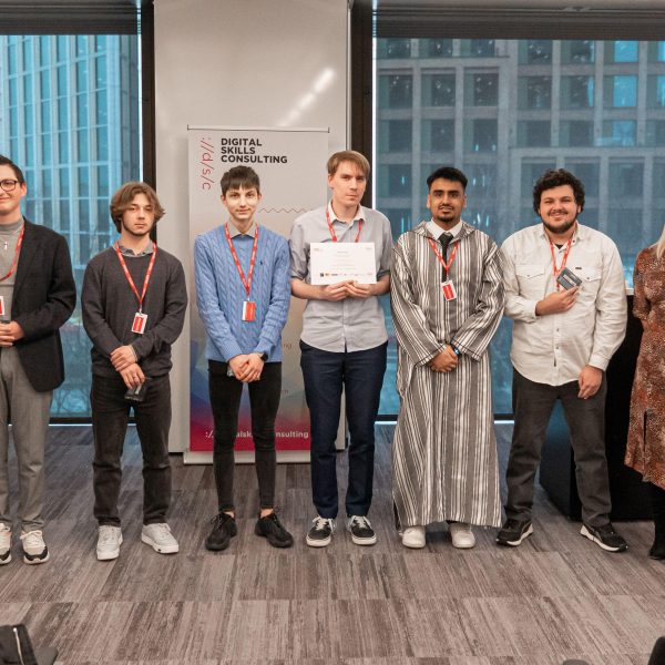 Keaton Kennedy third from left winning Self Discovery Best Reflection Award whilst he was a student at Barking Dagenham College