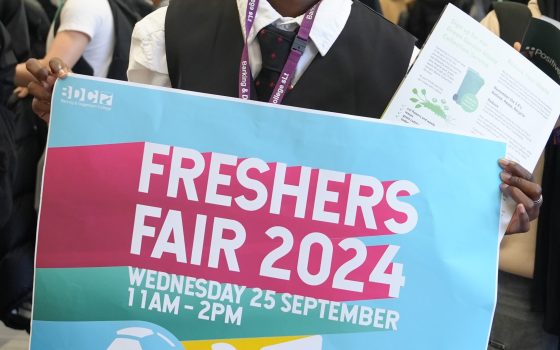 Freshers Fair hundreds of local 16 18 year olds started their courses at Barking Dagenham College this