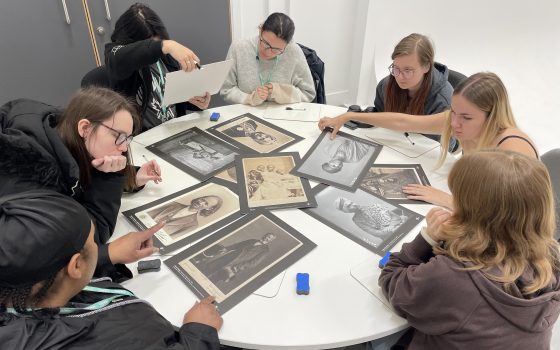 Photography students curated a pop up archive of 19th century photographs 1