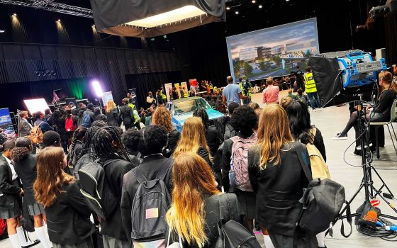 Hundreds of school children get insight into Londons booming film industry at Film Barking and Dagenhams careers event