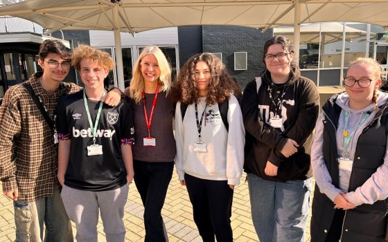 Students at Barking Dagenham College got the chance to hear from Hollywood filmmaker Kristin Ellingson who co wrote the 90s cult classic film Hackers 2