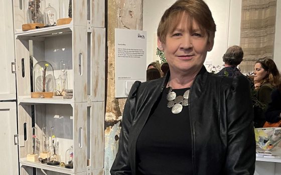 Cropped Claire Watkins Creative Arts Technician had a work selected for display at a prestigious event during London Craft Week this May