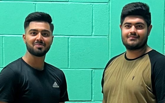 Cropped Moiz Ahmed is the London region singles male Badminton champion and his brother Saim is also in the national finals