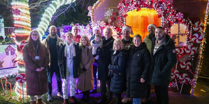 BDC Staff and Students Mind Staff and Havering Mayor with his Family enjoying the installation