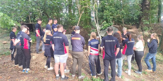 College tutor helps UK squad prepare for international competition Squad UK members during bootcamp