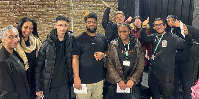 Production arts students from Barking Dagenham College got real life work experience preparing a venue for a music gig 1